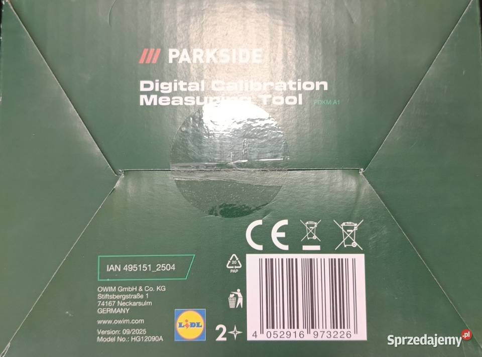 PARKSIDE cyfrowe kalibracyjne narzędzie Ełk sprzedam