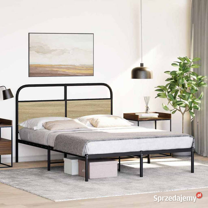 Łóżko bez materaca dąb sonoma 140x190 WM4100258 Warszawa