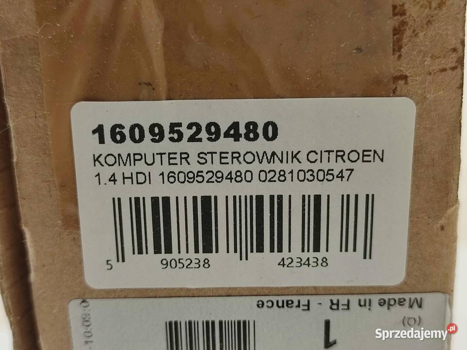 STEROWNIK ECU CITROEN PEUGEOT 14 HDI 2002 ORYG