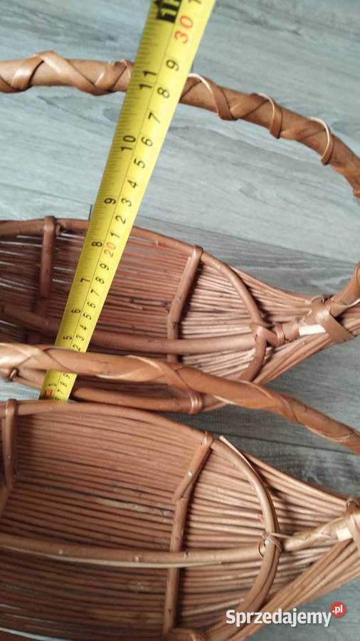 koszyki łódeczki wiklinowe 4 sztuki komplet Poznań