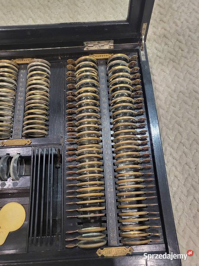 2 Przedwojenne niemieckie kasety okulistyczne Bielsko-Biała