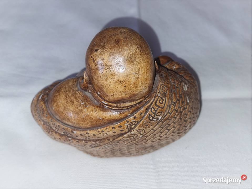 Uśmiechnięty Budda figurka gipsowa posążek