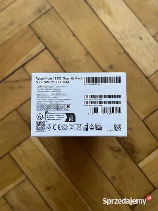 Nowy Xiaomi Redmi Note 13 5G 8GB256GB Graphite Telefony i Akcesoria podkarpackie