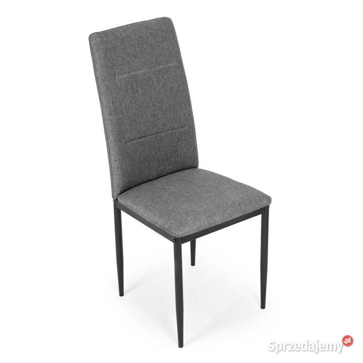 Komplet 4 krzeseł do jadalni i salonu szary