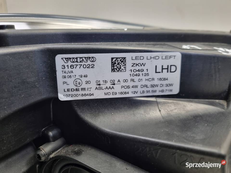 LAMPA LEWA Volvo V40 LIFT PRZEDNIA lewy przód Rudka