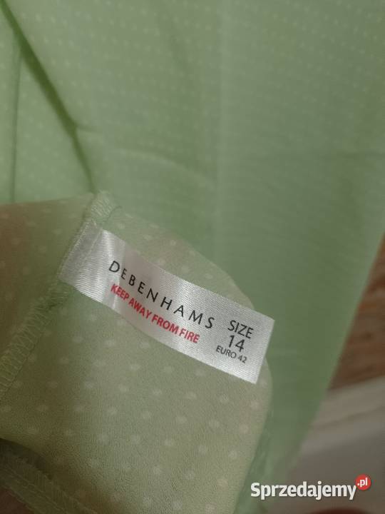 42XL Elegancka koszulka nocna z Londynu letnia zielony