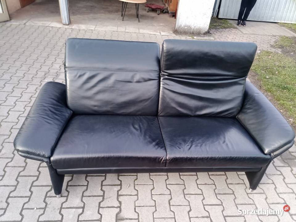 Komplet Rozkładany RELAX 321 i Stolik Skóra Kozy