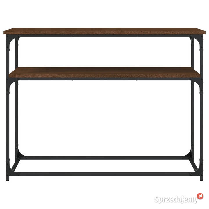 Stolik konsolowy brązowy dąb 100x355x75 WM834069 Warszawa