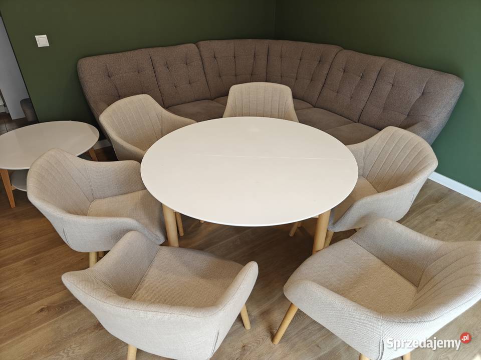 Komplet narożnik stolik stół 6 krzeseł Tychy sprzedam