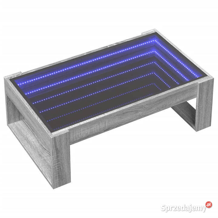 Stolik kawowy z LED Infinity szary dąb sonoma Warszawa sprzedam