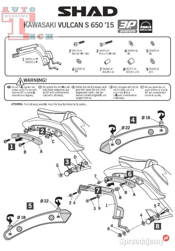 KAWASAKI VULCAN S 650 1520 KUFRY BOCZNE 36 Mrągowo