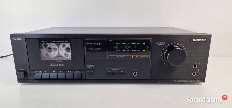 Magnetofon Cassette Deck Telefunken HC860 HC 860 wielkopolskie