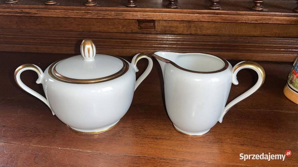 Cukiernica i mlecznik Tirschenreuth Bavaria Porcelana i szkło Gdańsk