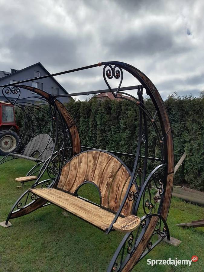 Huśtawka ogrodowa metalowa kuta Mień