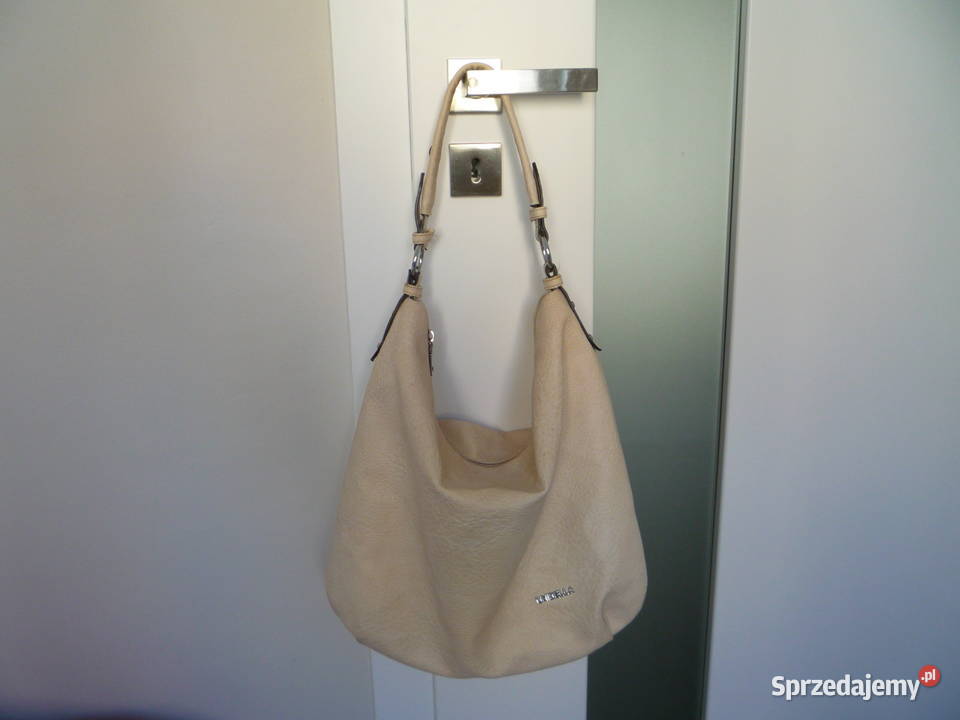 Beżowa torebka Pojemna Duża Mieści format A4 na Szczecin sprzedam
