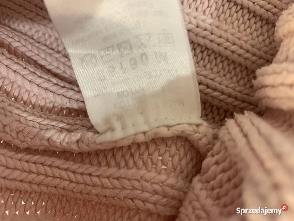 Sweter bluza z kapturem ciepły pleciony z Jasło