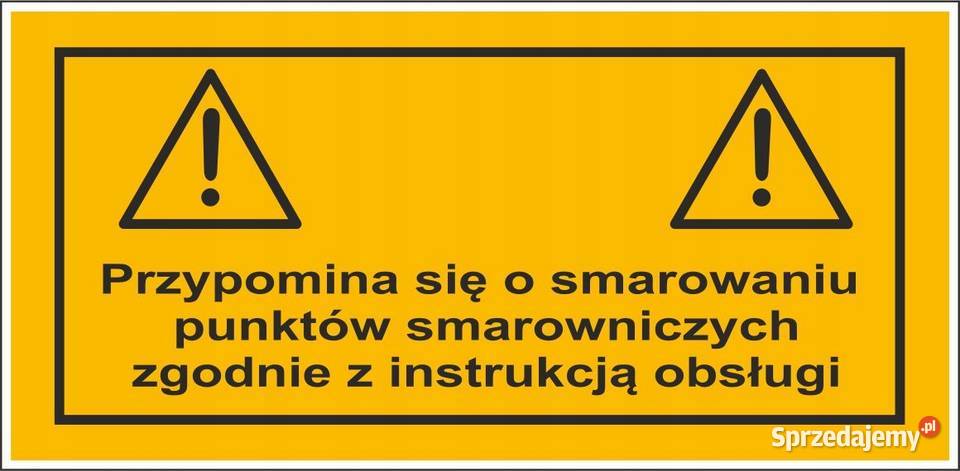 Naklejka ostrzegawcza przypomina się o Kamionna sprzedam