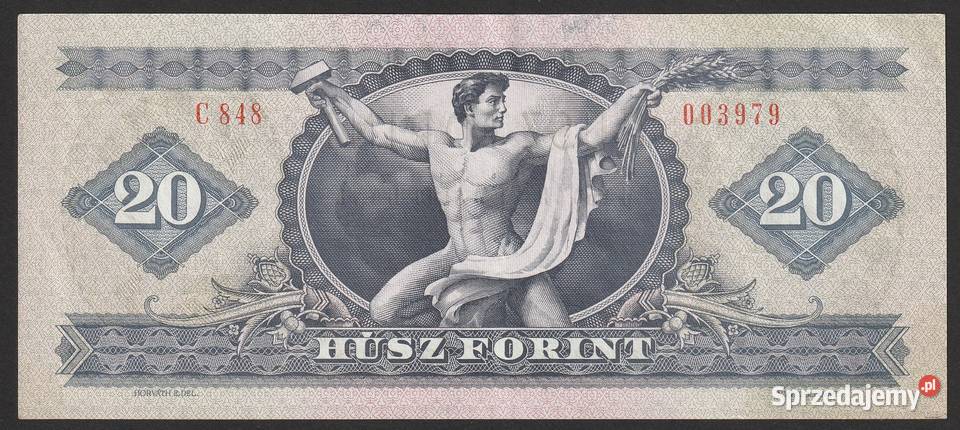 WĘGRY 20 FORINTÓW 1975 STAN UNC Łódź