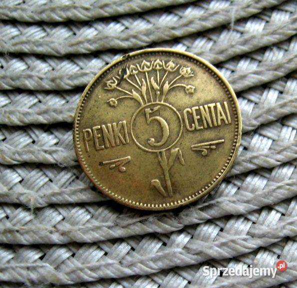 Litwa 5 Centów 1925r Kalisz sprzedam