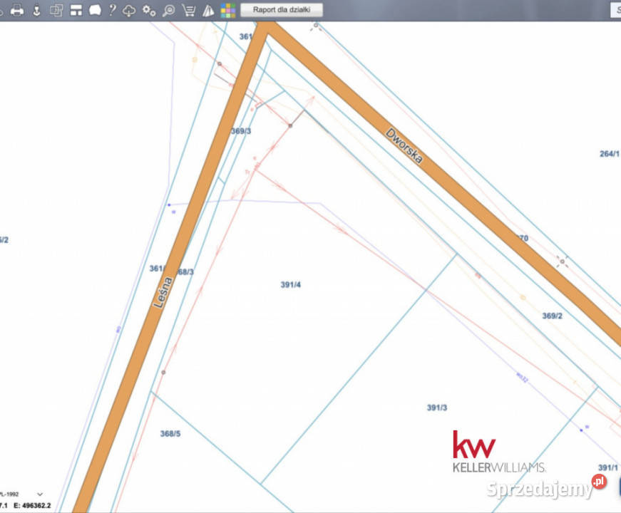Grunt 1550m2 Tychnowy asfalt pomorskie