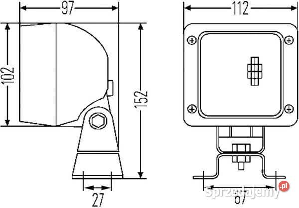 Lampa robocza kwadratowa H3 Ultra Beam