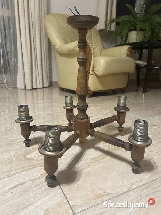 Żyrandole i kinkiety drewniane mazowieckie Duczki