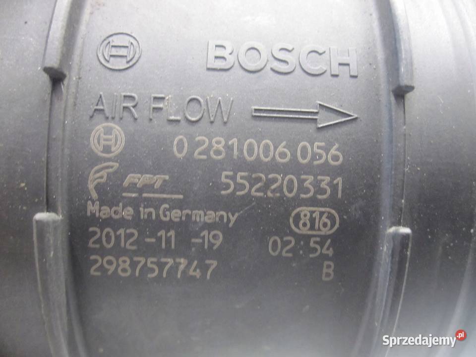 FIAT DUCATO III 10r przepływomierz 55220331