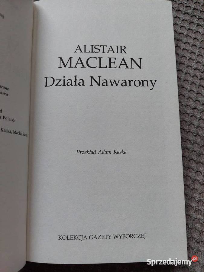 Działa Nawarony Alistair Maclean kolekcja GW ISBN 8389651602 Kraków sprzedam