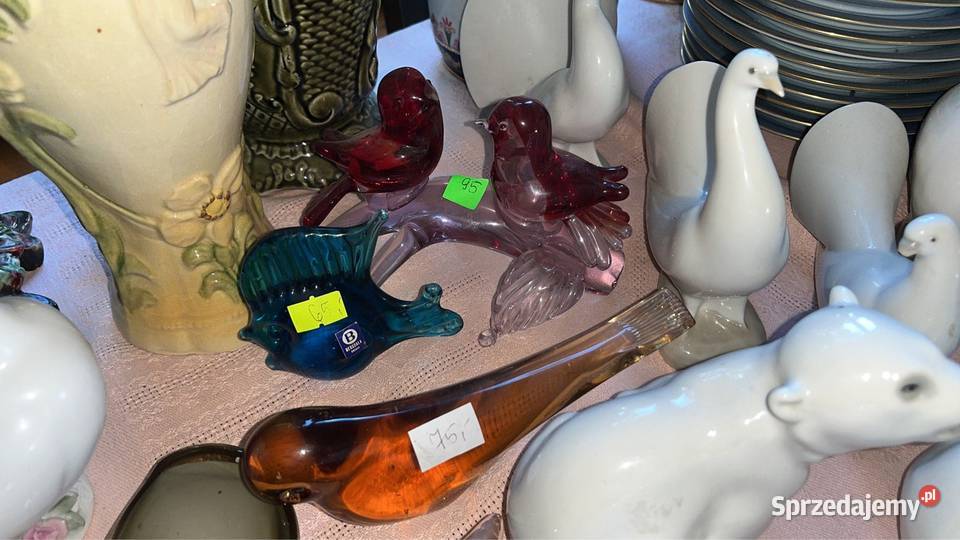 Szklane figurki Porcelana i szkło sprzedam