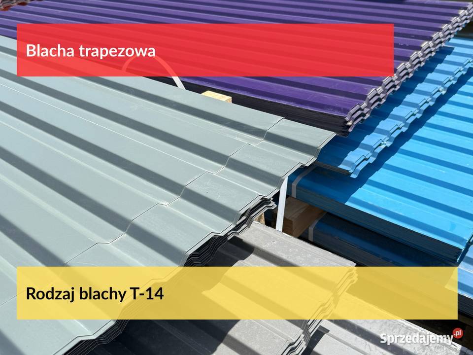Blacha Trapezowa T14 2 gat w kolorze 7016 Grafit Pokrycia dachowe Puszczykowo sprzedam
