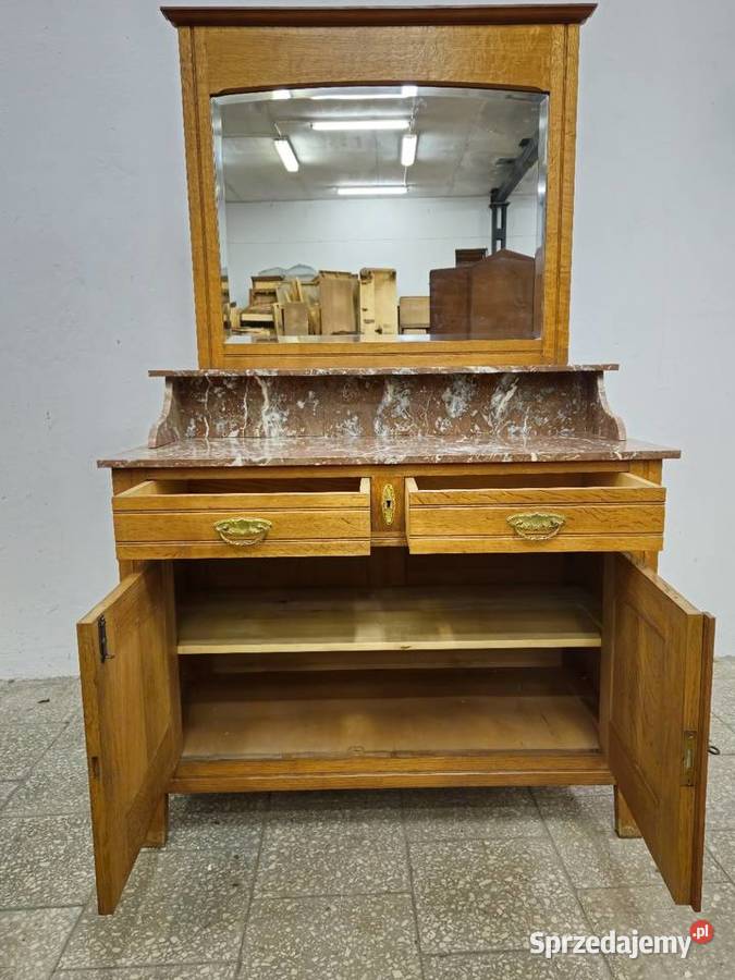 Stara socesyjna komoda z lustrem toaletka Nowy Sącz