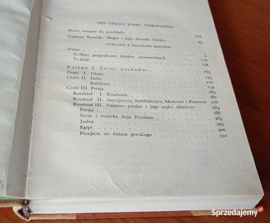 Wykłady z filozofii dziejów 1 Hegel Biblioteka pomorskie Gdańsk