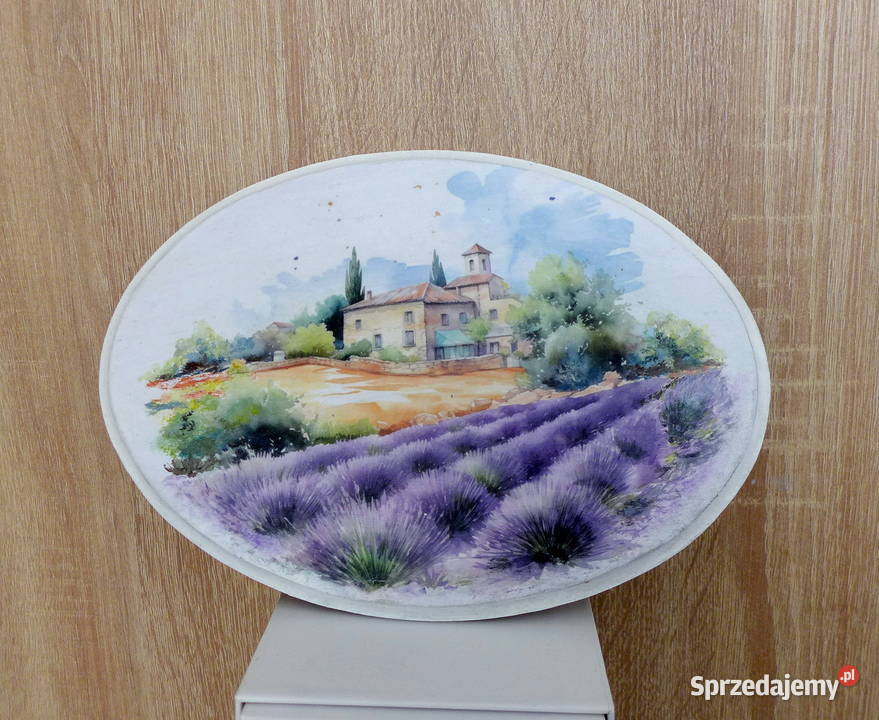 Obrazek z pejzażem prowansalskim i polami Słupsk