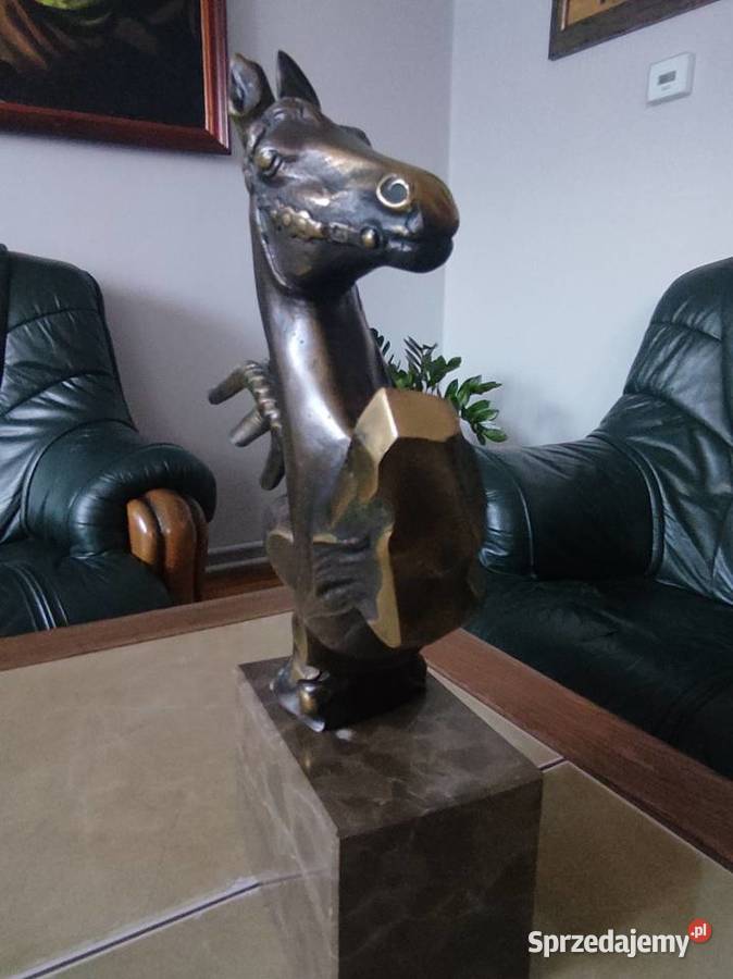 WYJĄTKOWA RZEŹBA ART DECO INDUSTRIAL PEGAZ lubelskie Janów Lubelski