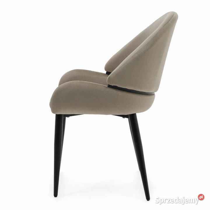 Krzesło Tapicerowane Bergamo Ciemnobeżowe Tarchały Małe