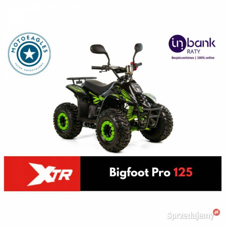 XTR Inny Quad XTR Bigfoot Pro 125 Transport Raty Motocykle, skutery, quady Bicz