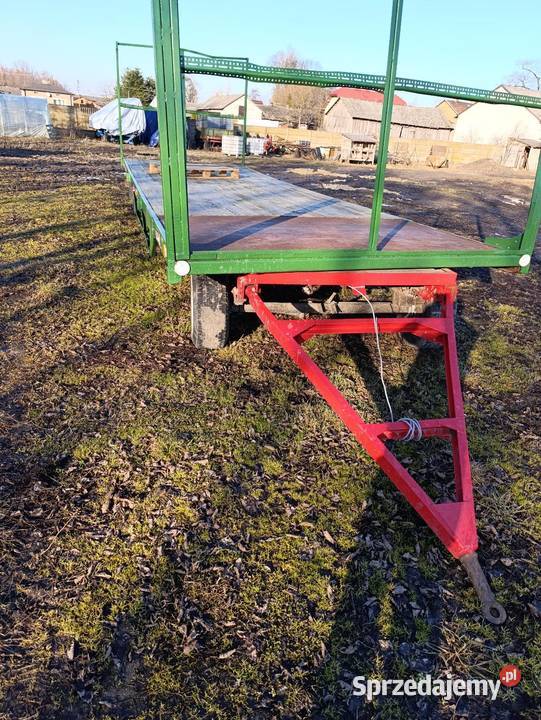 Przyczepa do słomy balotów beli laweta dłużyca Szadek