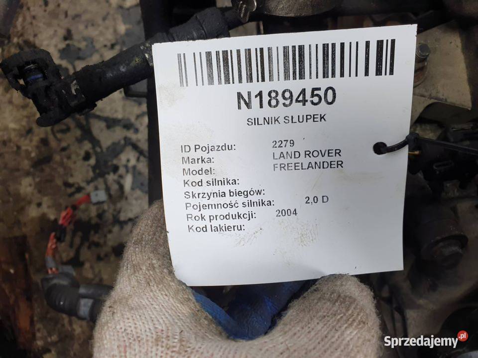 SILNIK SŁUPEK LAND ROVER FREELANDER M47L20 20 D Pozostałe Lipno sprzedam