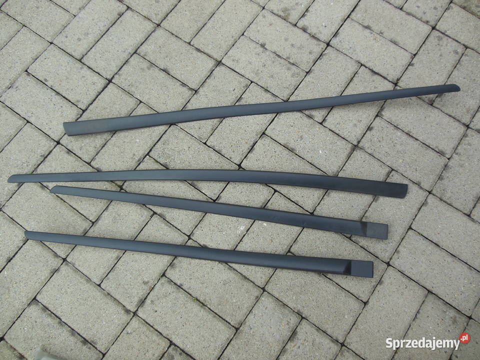 Czarne listwy ozdobne drzwi Punto II 5D kpl 4