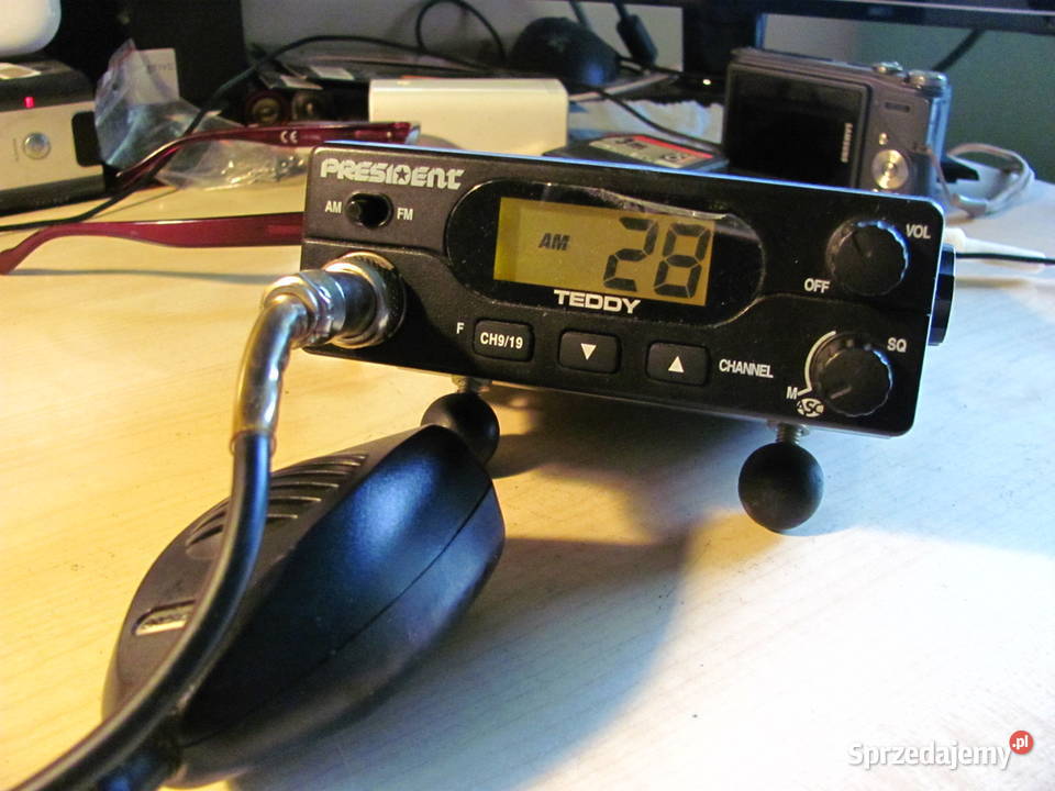 Radio CB President Teddy z mikrofonem Łódź