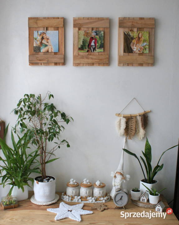 3x ramka drewniana na zdjecie obraz tryptyk podkarpackie Krosno