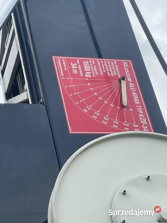 Żuraw Ciesielski dźwig dekarski Klaas K 2834 Kiełczewo