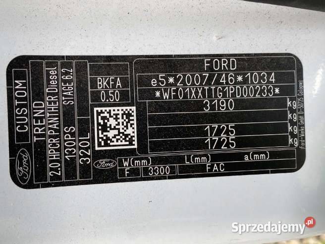 FORD TRANSIT 2023 1996 ccm 160 Transit mazowieckie sprzedam