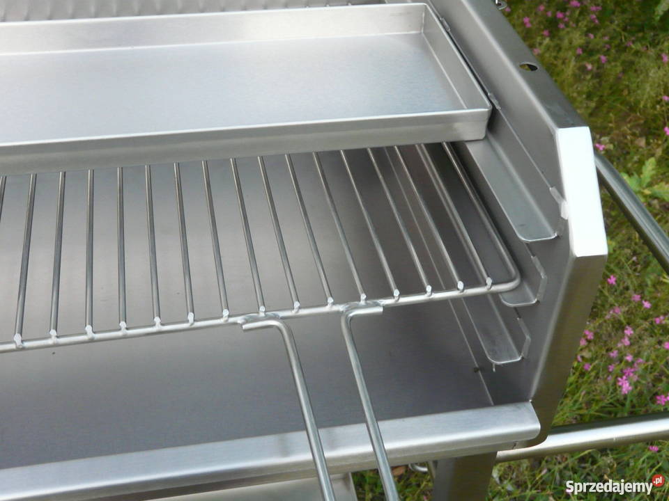 Grill nierdzewny prostokątny 600 x 400 z pokrywą Ogród dolnośląskie Wrocław