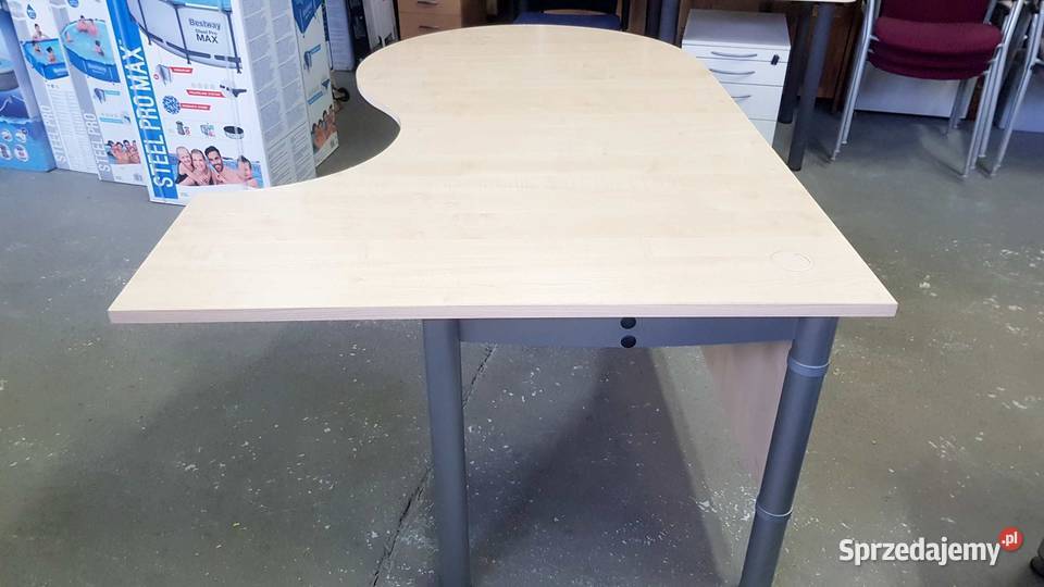 Duże Biurko narożne półokrągłe 180 sprzedam