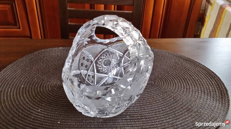Kryształowy koszyk przezroczysty Oleśnica sprzedam