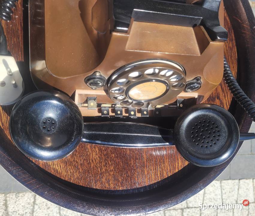 Zabytkowy aparat stacjonarny telefon z tarczą Antyki, Sztuka, Kolekcje Zamość
