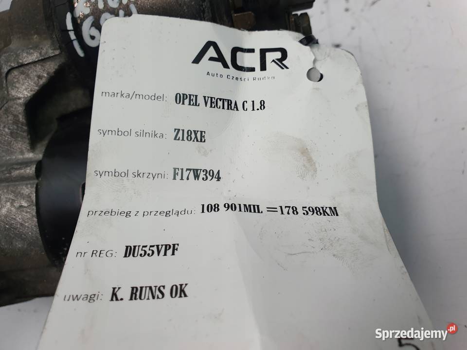 ROZRUSZNIK Opel Vectra C Astra H 18 16V bosch