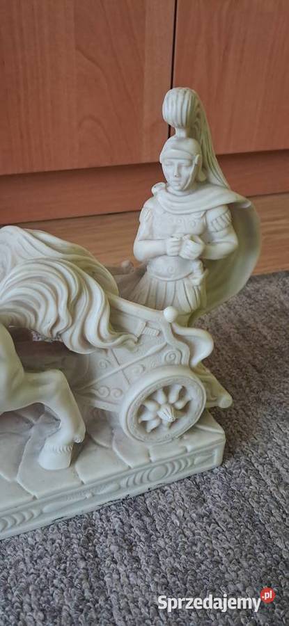 Figura Rzeźba cieżka Jeździec Rydwan z końmi 23 Suwałki