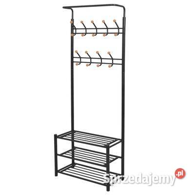 vidaXL Wieszak na ubrania z półkami na buty Warszawa sprzedam